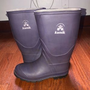 Purple Kamik rainboots